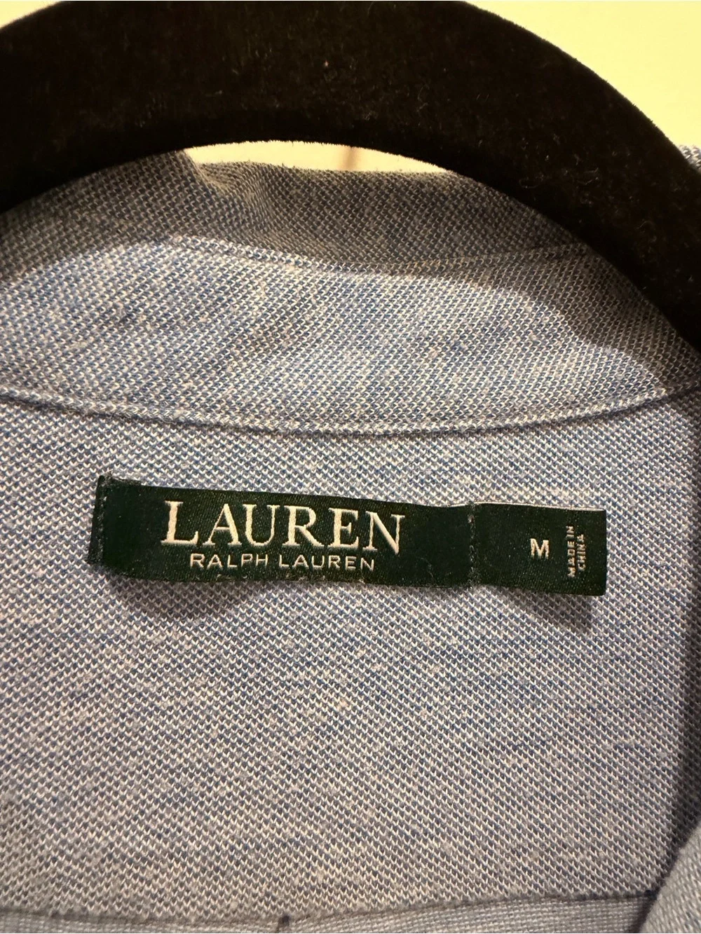 Lauren Ralph Lauren Blue Heathered Polo Tunic Dress M
